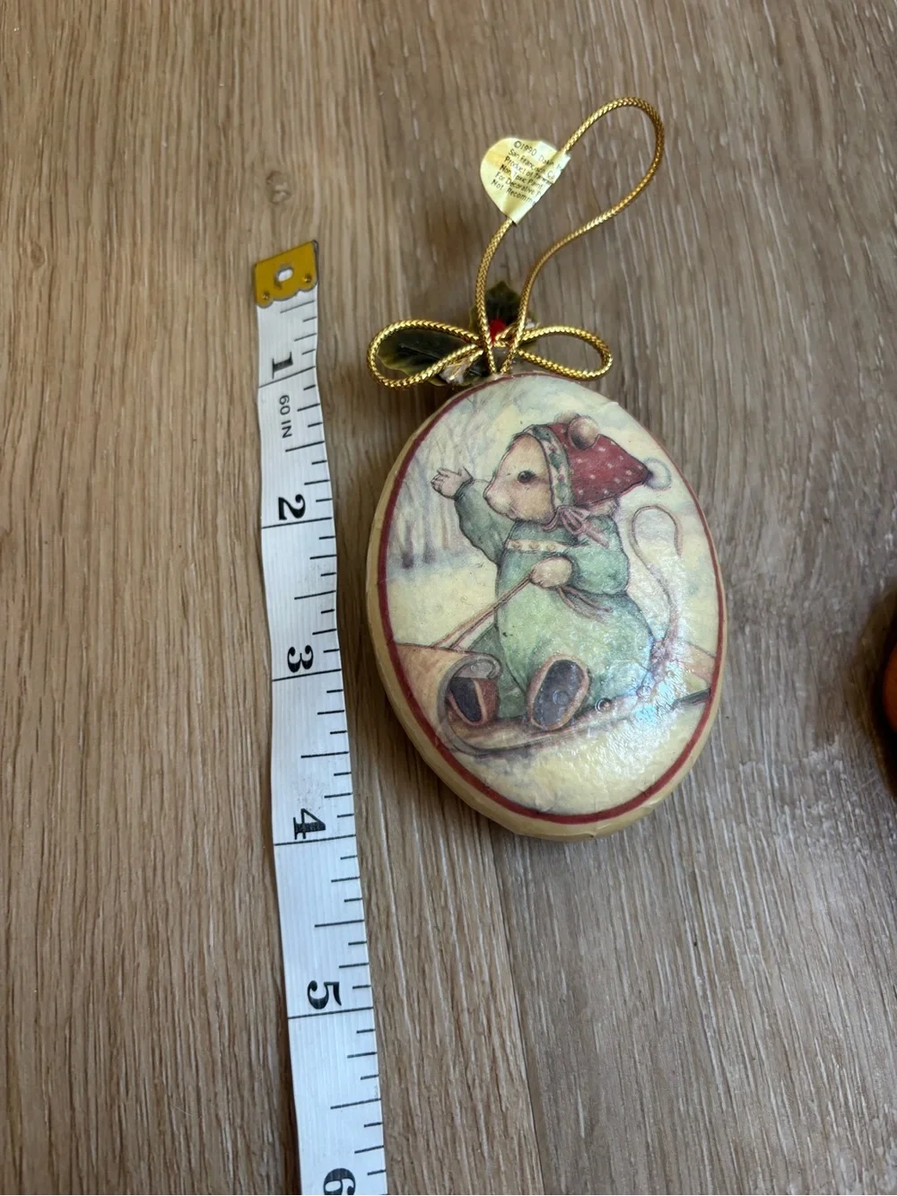 Vintage Christmas Mouse Ornament Bundle Novelty